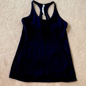 Lululemon workout tank with mesh detail back.